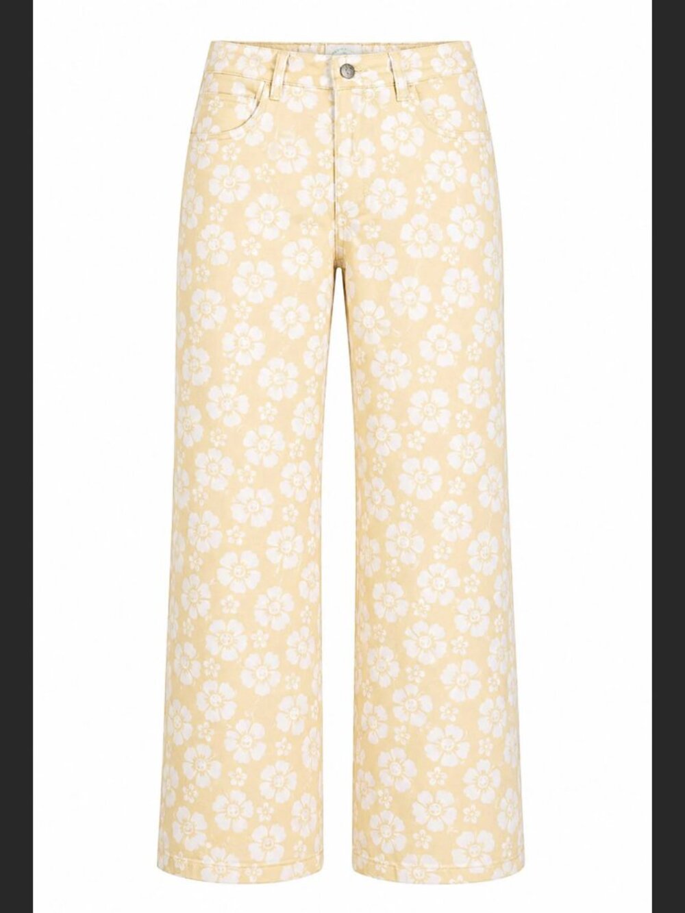 Happy Hibiscus Vacation Pant - Cream